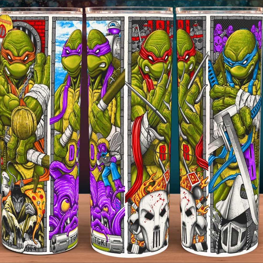 Michelangelo, Leonardo, Donatello, Raphael Turtle Tumbler